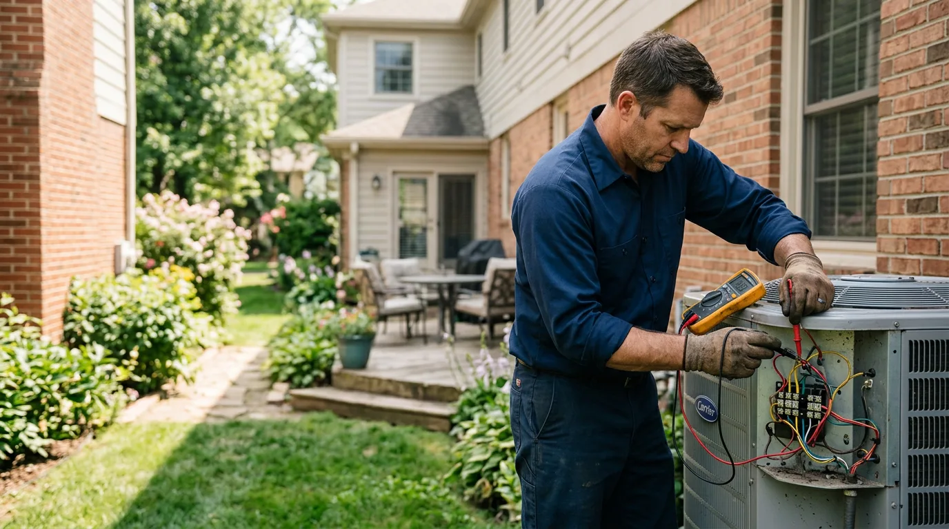 HVAC technician working near Shelbyville, TX